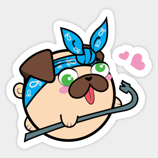 Doopy the Pug Puppy - Pug Life Sticker